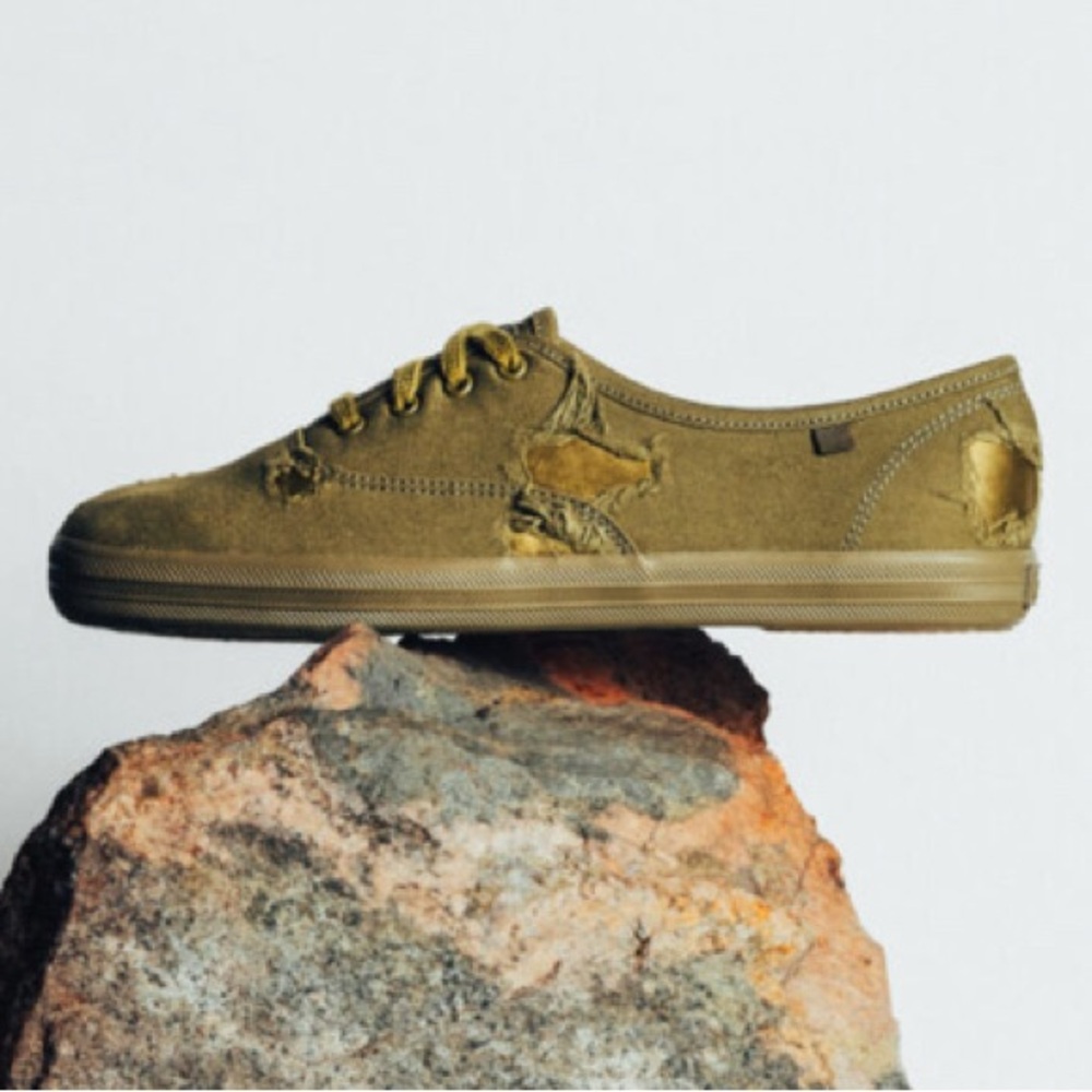 Altuzarra x Keds distressed canvas & satin sneaker-Size 8 (kid 6) & 9.5 - NIB
